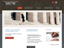 Tablet Screenshot of mcw.be